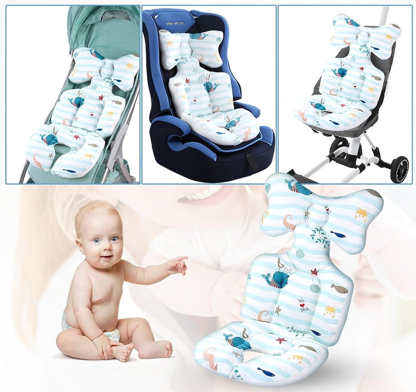 ComfyBabe™ - Coussin siège et poussette Auto - ohbebe - ohmaman