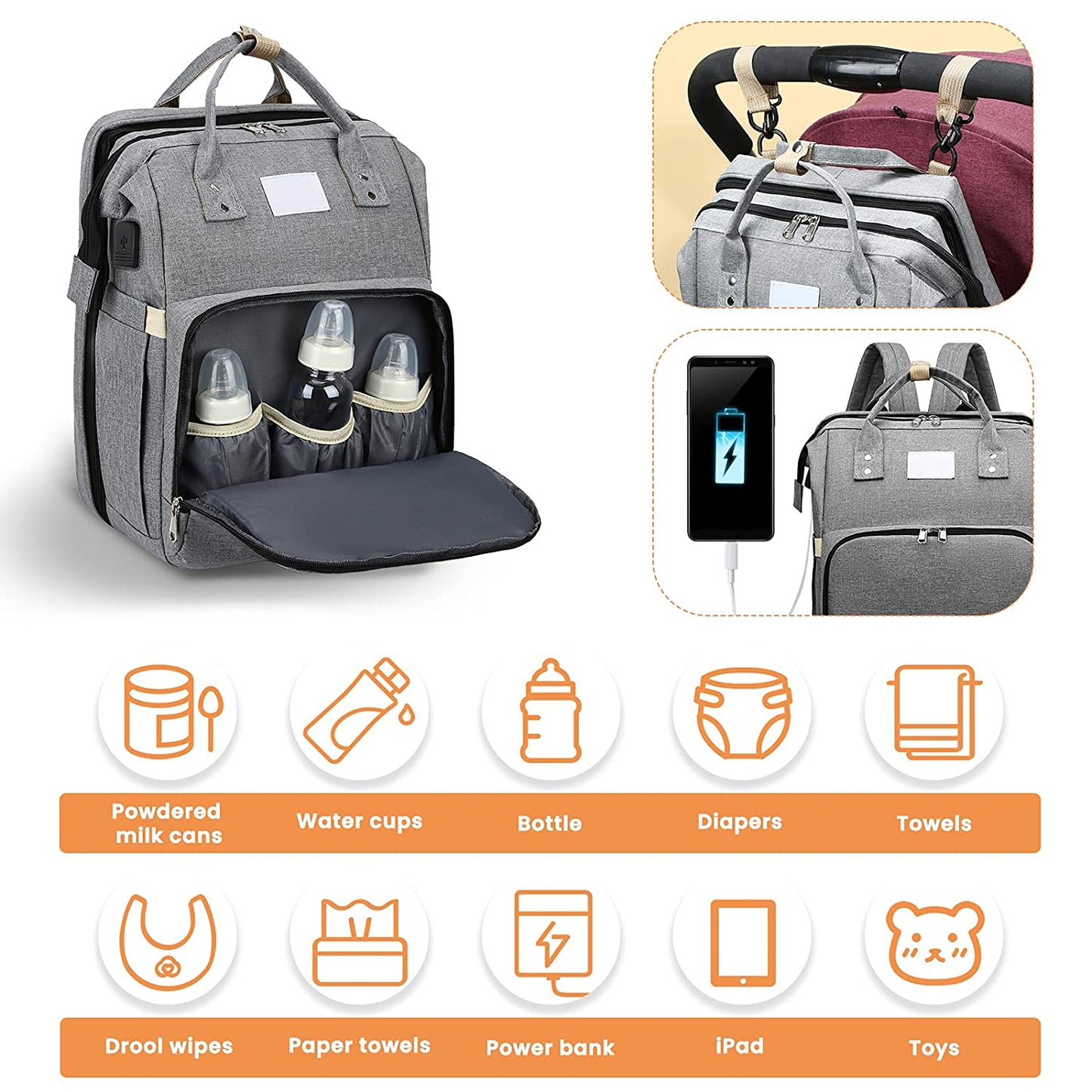 Sac à langer portatif | Berceau de voyage BabyNappy™ - ohbebe - ohmaman
