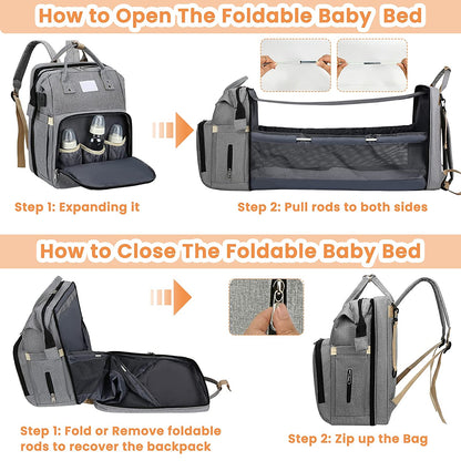 Sac à langer portatif | Berceau de voyage BabyNappy™ - ohbebe - ohmaman