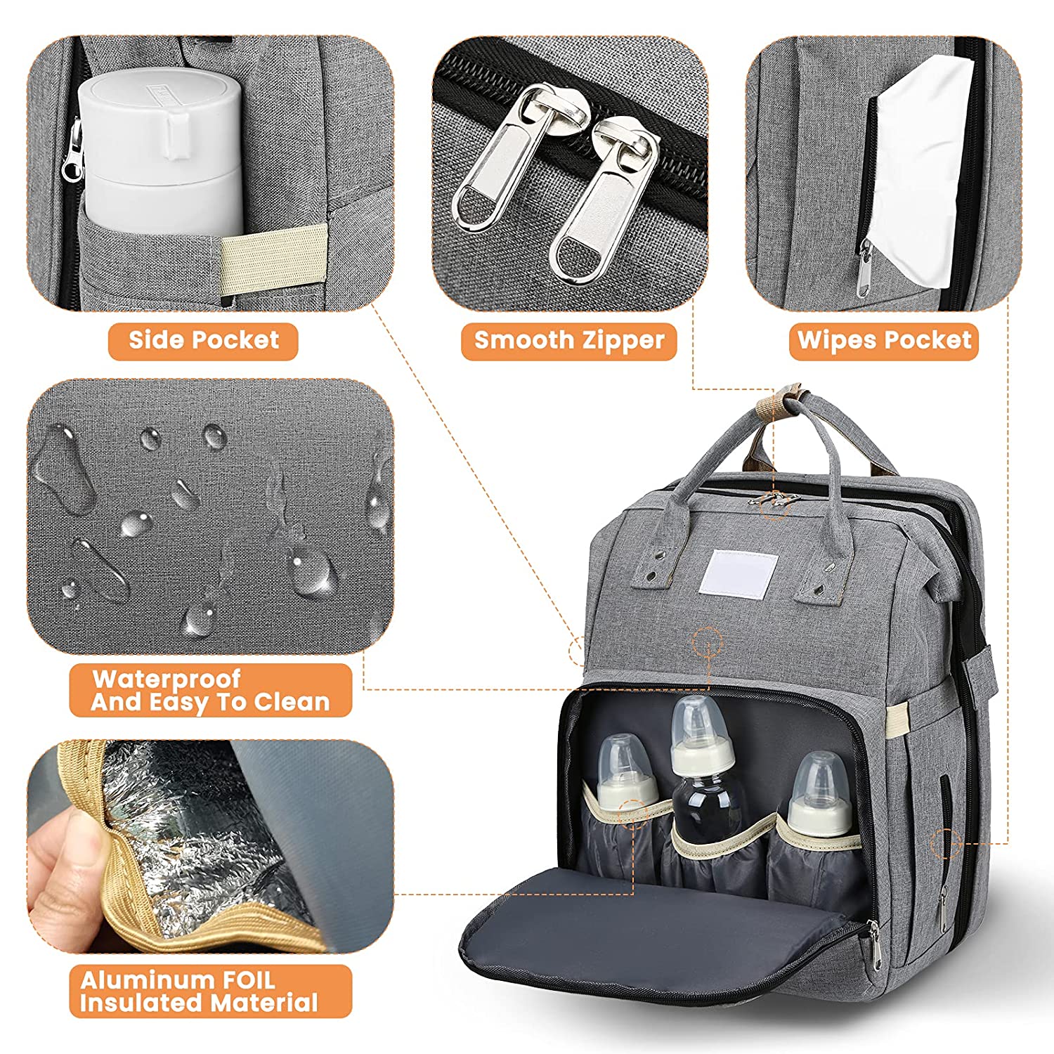 Sac à langer portatif | Berceau de voyage BabyNappy™ - ohbebe - ohmaman
