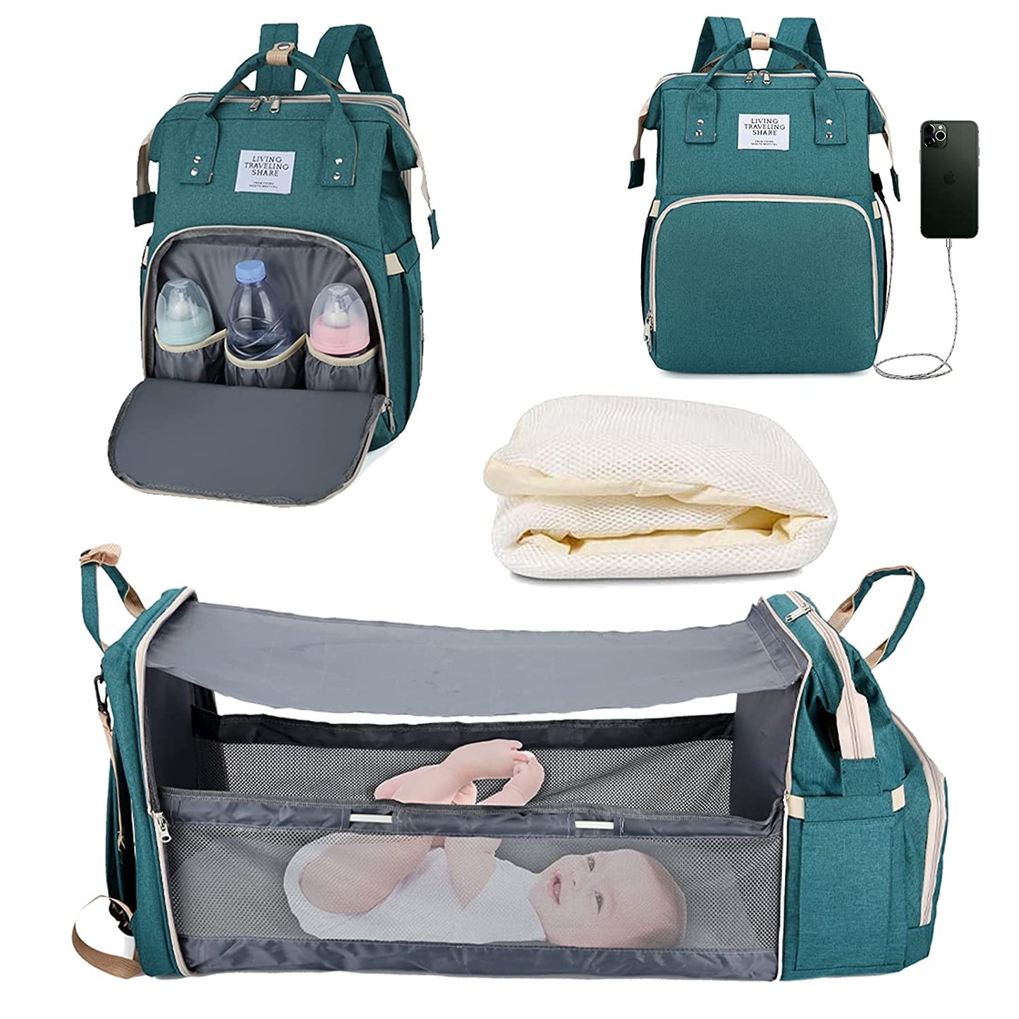 Sac à langer portatif | Berceau de voyage BabyNappy™ - ohbebe - ohmaman