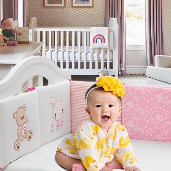Tour de lit bébé | Coton Bio Doudou - ohbebe - ohmaman